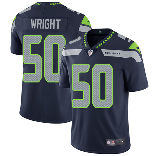 2019 Men Seattle Seahawks #50 Wright blue Nike Vapor Untouchable Limited NFL Jersey->seattle seahawks->NFL Jersey